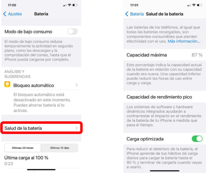 ESTADO DE TU BATERÍA EN UN DISPOSITIVO iOS (IPHONE, IPAD)